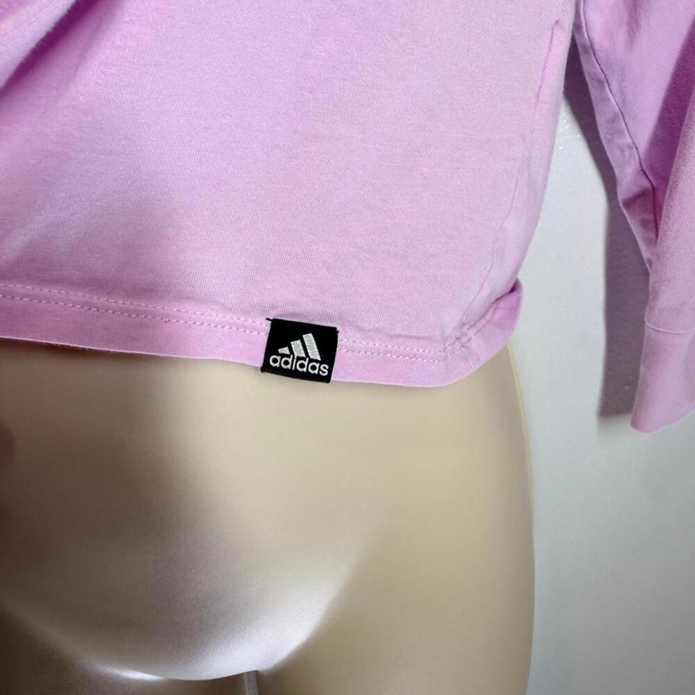 Adidas Women's Pink and Purple Shirt - Picture 3 of 5